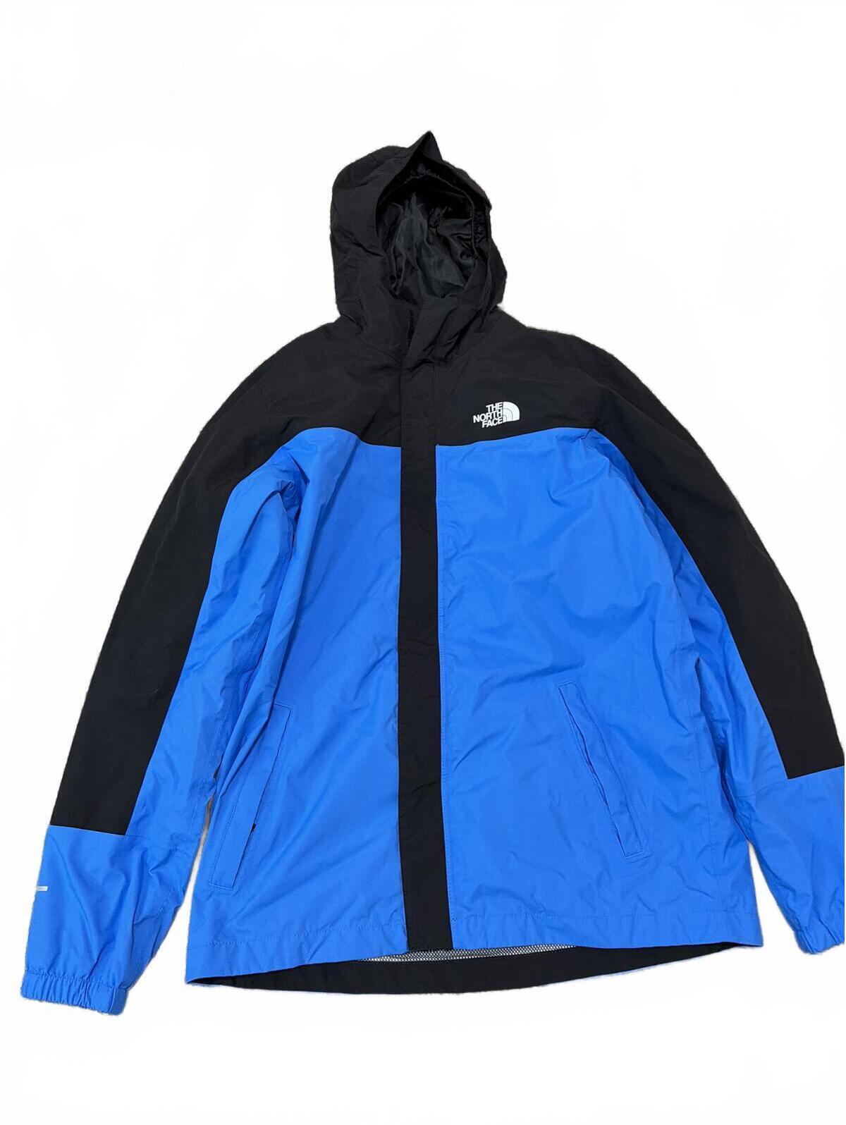 The North Face Boys Rain Blue Black Jacket Xxl